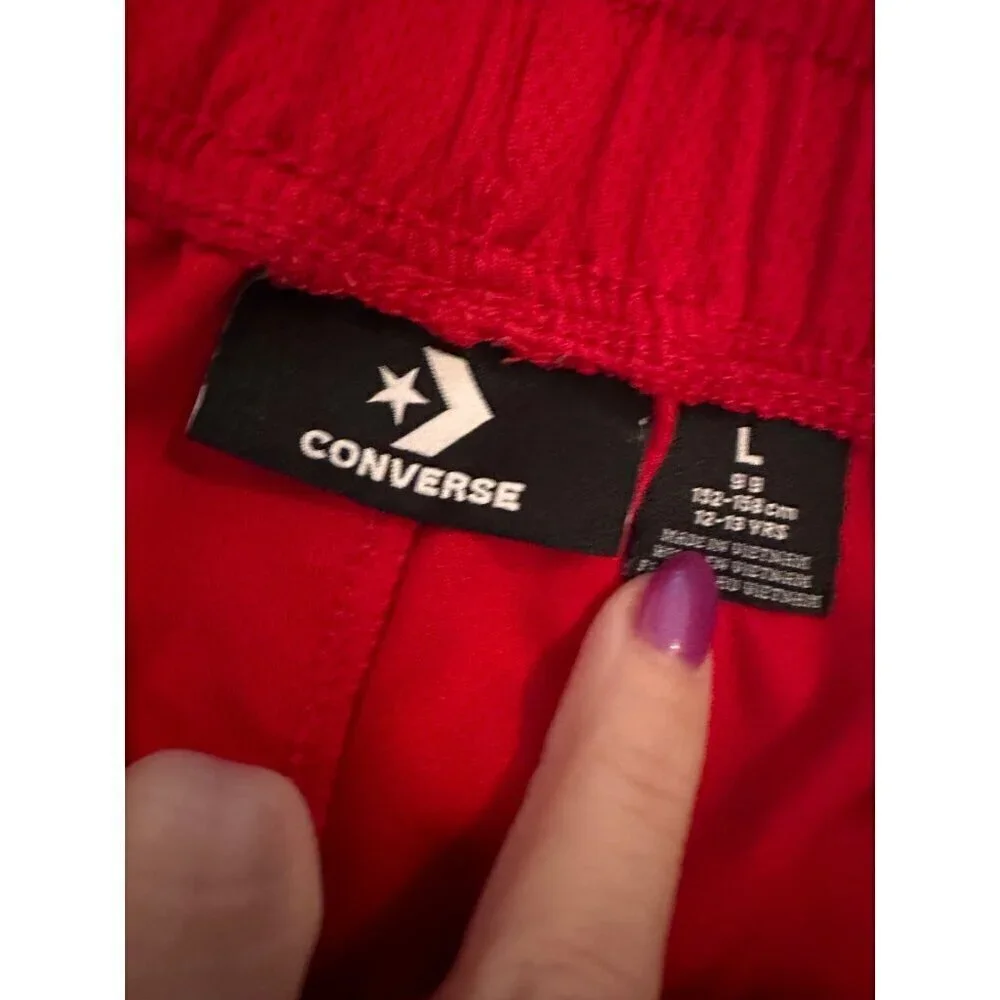 Converse All Star Red Gym Shorts size youth large